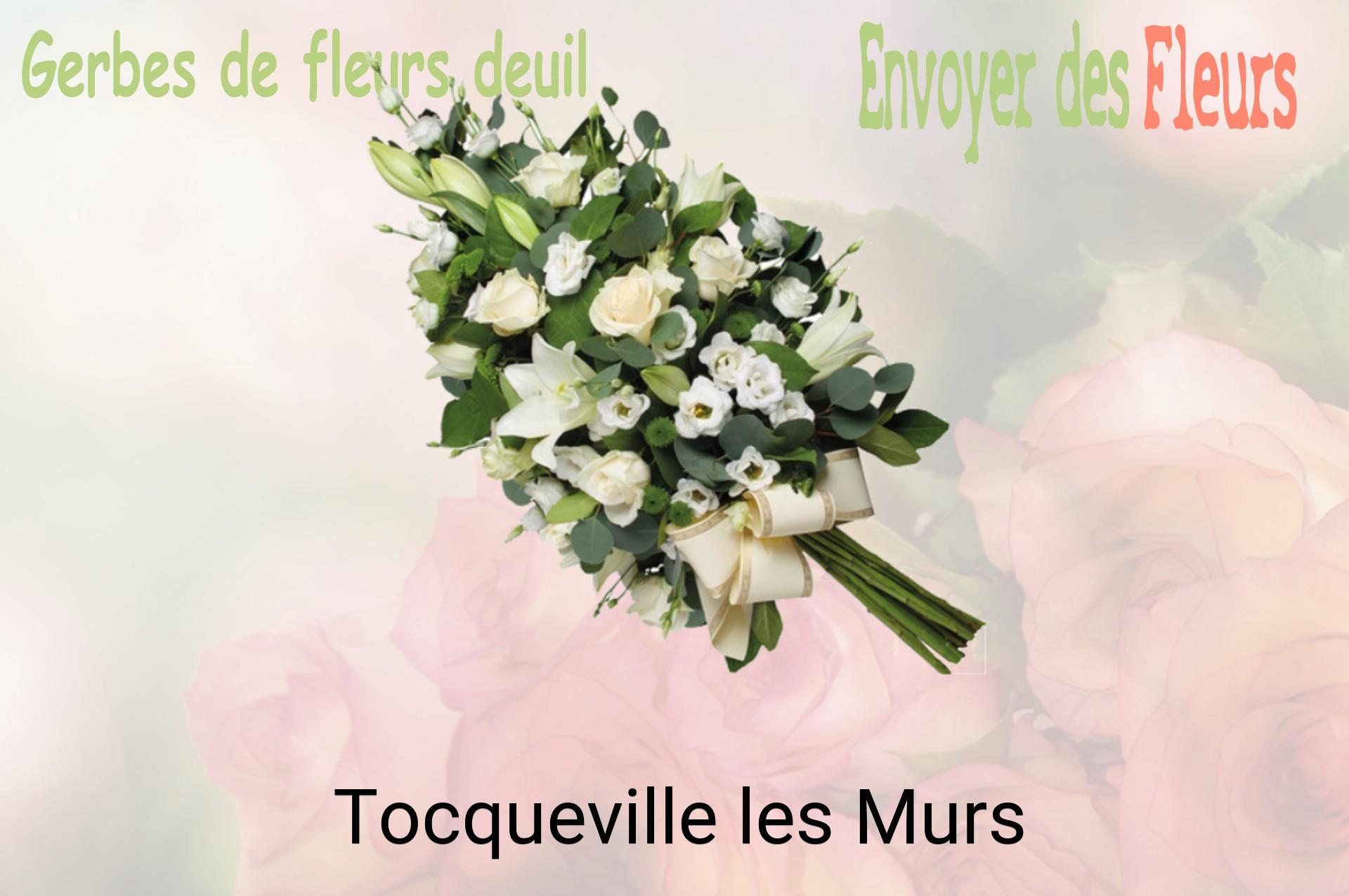 Gerbe de fleurs de deuil livrée à Tocqueville-les-Murs